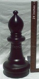 MegaChess 21 Inch Dark Plastic Bishop Giant Chess Piece |  | GiantChessUSA