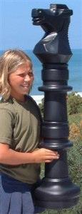 42 Inch Dark Plastic Knight Giant Chess Piece | Giant Outdoor Chess | | GiantChessUSA