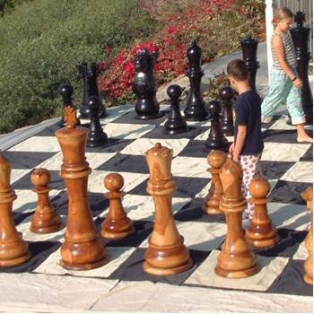 MegaChess Quick Fold Nylon Giant Chess Mat With 24 Inch Squares - 15' 7" x 15' 7" |  | GiantChessUSA