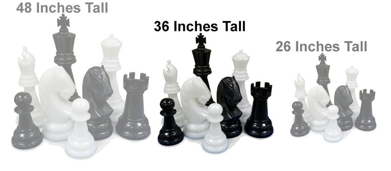 Personalized MegaChess 48 Inch Perfect Giant Chess Set |  | GiantChessUSA