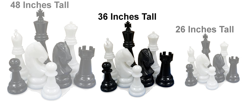 The MegaChess 38 Inch Perfect Giant Chess Set |  | GiantChessUSA