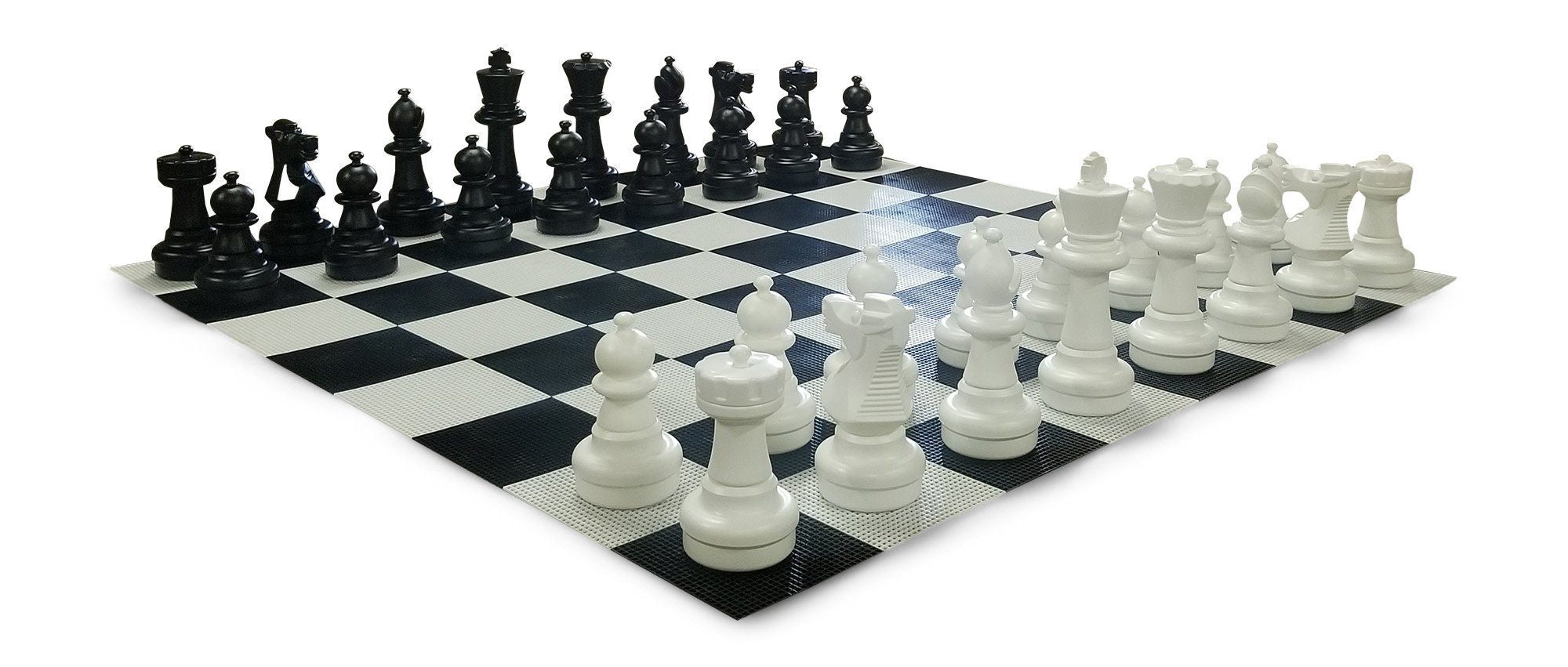 25 Inch Plastic Giant Chess Set with Plastic Board | Giant Outdoor Chess | | GiantChessUSA