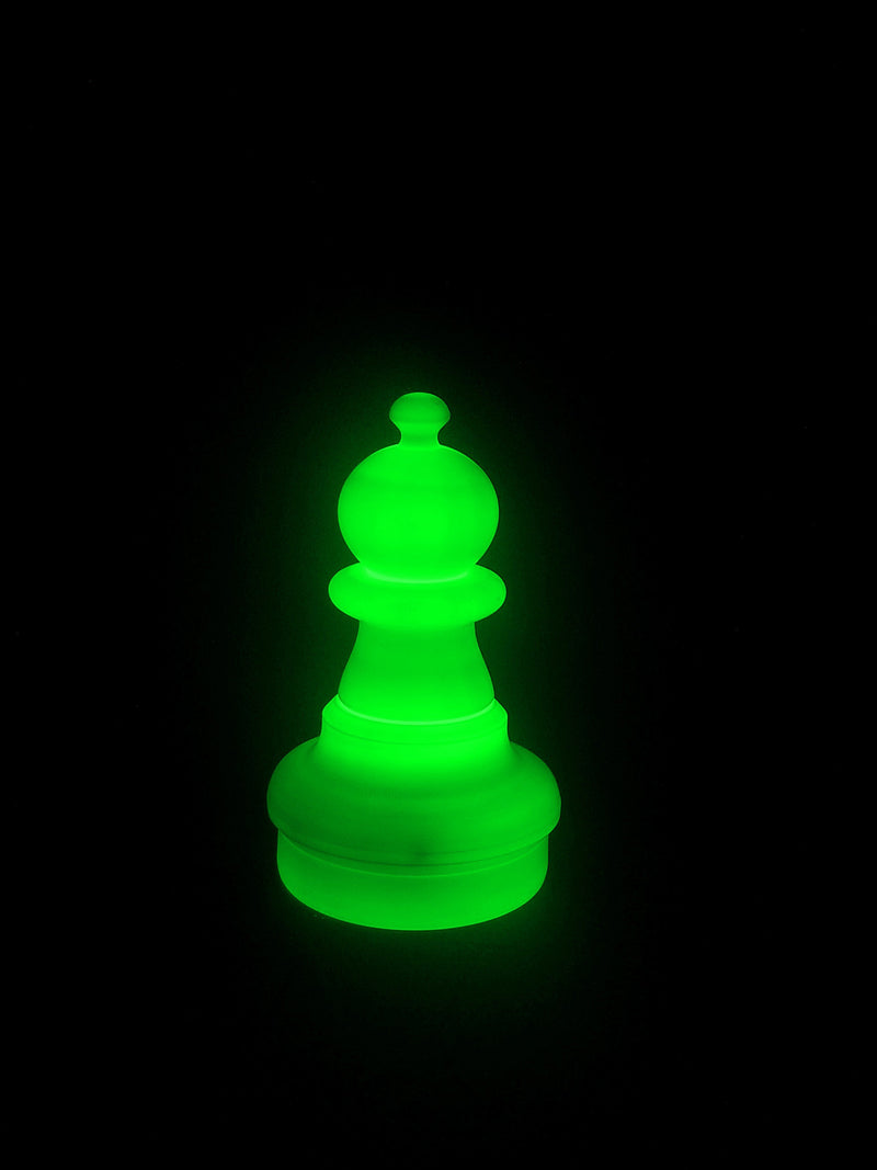 MegaChess 16 Inch LED Pawn Individual Plastic Chess Piece - Green |  | GiantChessUSA