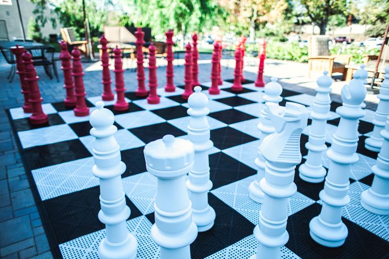 MegaChess Custom 49 Inch Plastic Giant Chess Set |  | GiantChessUSA