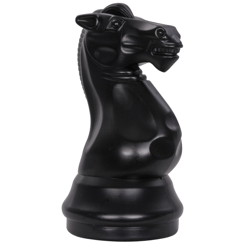 MegaChess 12 Inch Dark Plastic Knight Giant Chess Piece |  | GiantChessUSA
