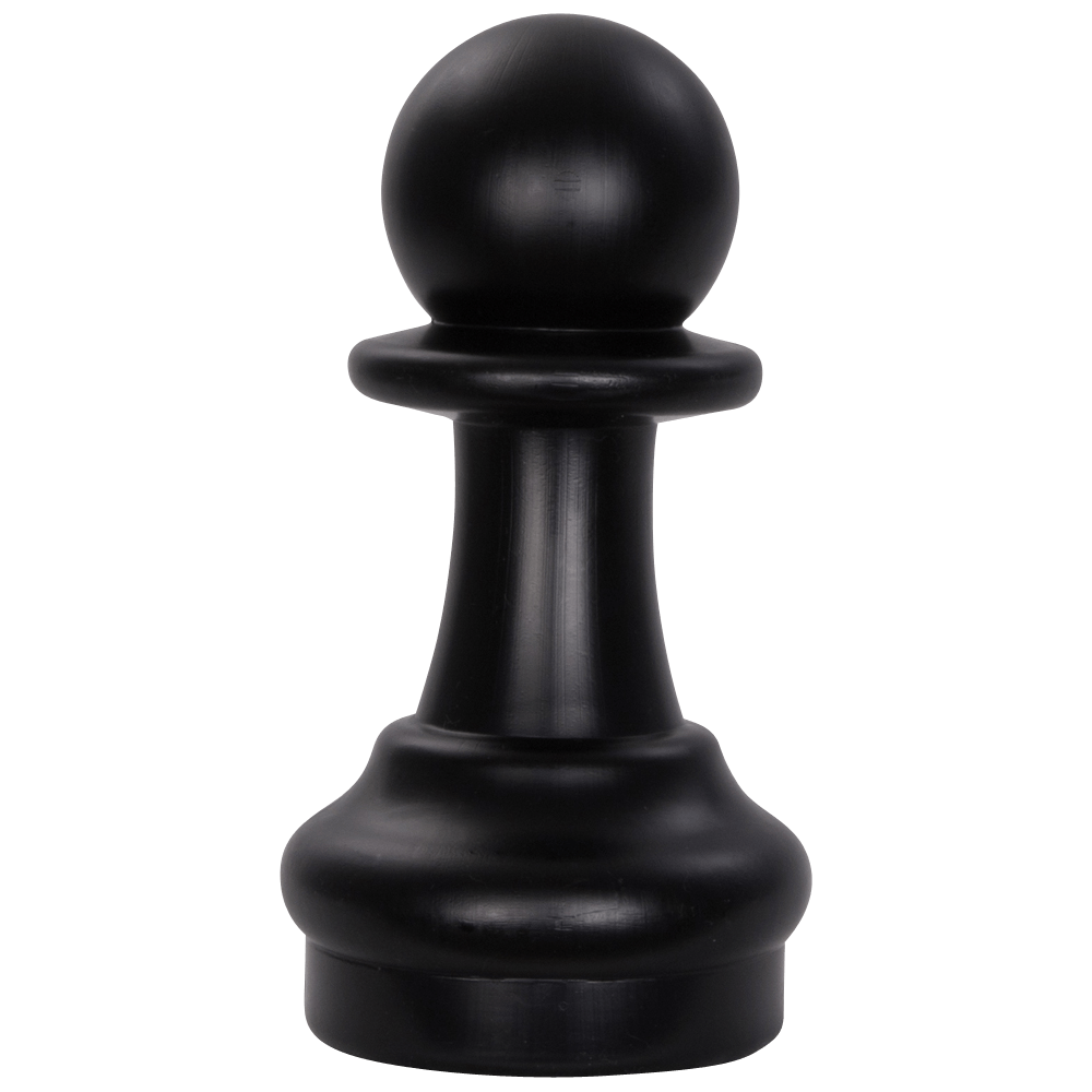 MegaChess 9 Inch Dark Plastic Pawn Giant Chess Piece |  | GiantChessUSA