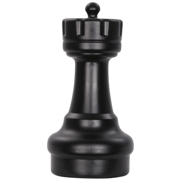 MegaChess 9 Inch Dark Plastic Rook Giant Chess Piece |  | GiantChessUSA