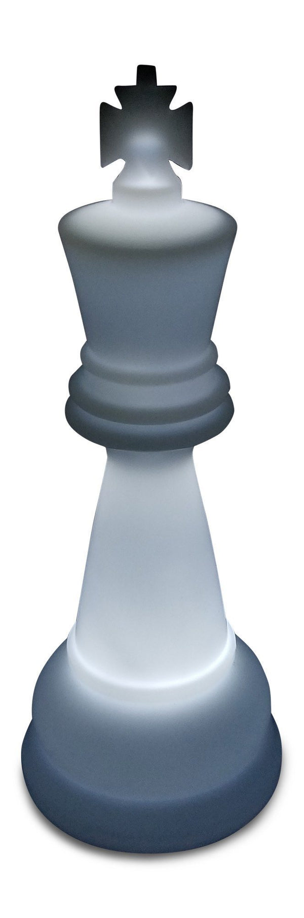 MegaChess 26 Inch Premium Plastic King Light-Up Giant Chess Piece - White |  | GiantChessUSA