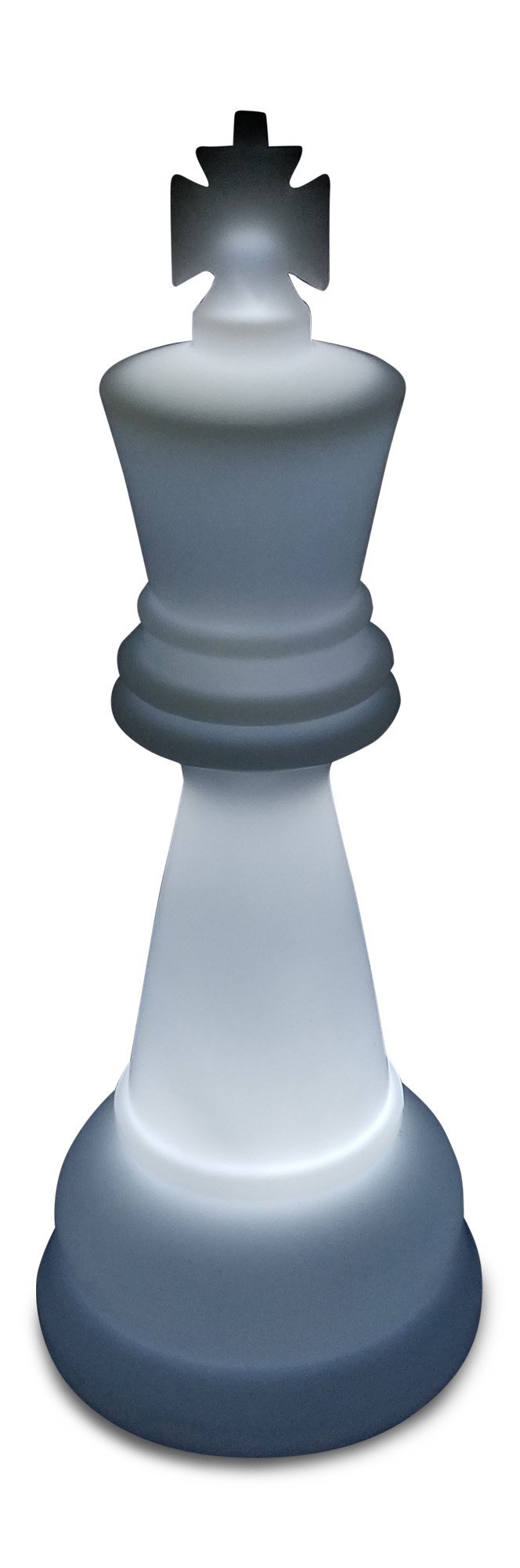 MegaChess 38 Inch Premium Plastic King Light-Up Giant Chess Piece - White | Default Title | GiantChessUSA