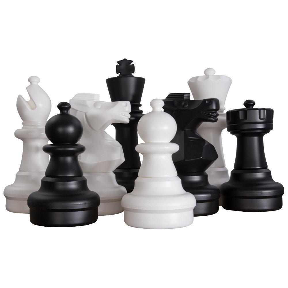 25 Inch Plastic Giant Chess Set with Plastic Board | Giant Outdoor Chess | | GiantChessUSA