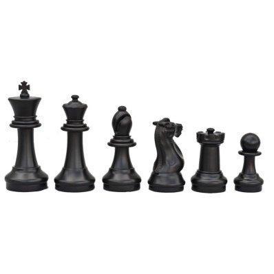 Giant Outdoor Chess Large Chess Pieces and Large Chess Mat - Black and White - Plastic - 12 inch King | | GiantChessUSA