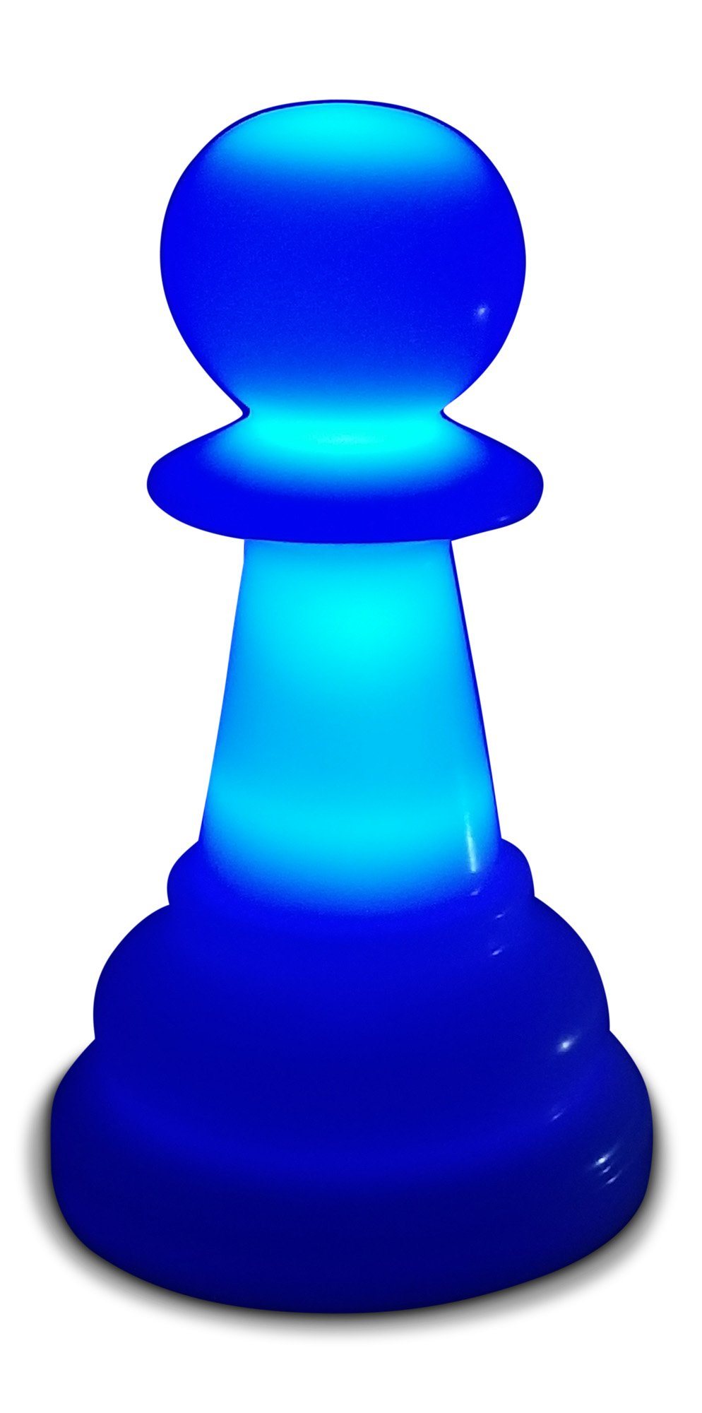 16 Inch Perfect Pawn Light-Up Giant Chess Piece - Blue | Giant Outdoor Chess | Default Title | GiantChessUSA