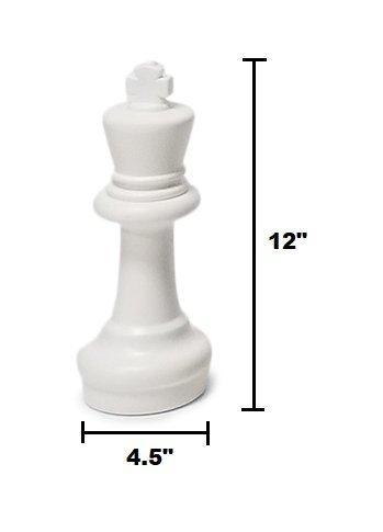 12 Inch Plastic Giant Chess Set with Plastic Board | Giant Outdoor Chess | | GiantChessUSA