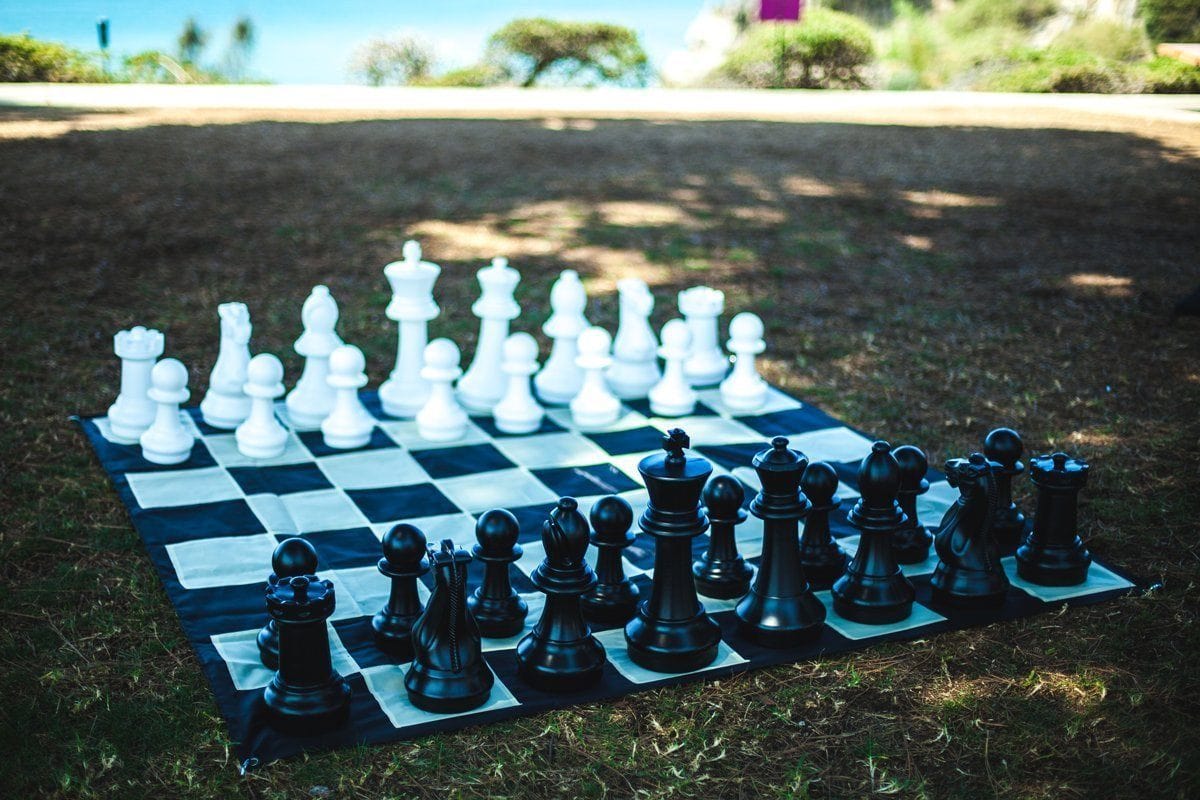 Personalized 16 Inch Plastic Giant Chess Set | Giant Outdoor Chess | | GiantChessUSA