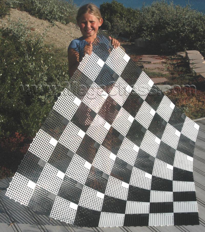 Hard Plastic Giant Chess Board with 7 Inch Square | Giant Outdoor Chess | | GiantChessUSA