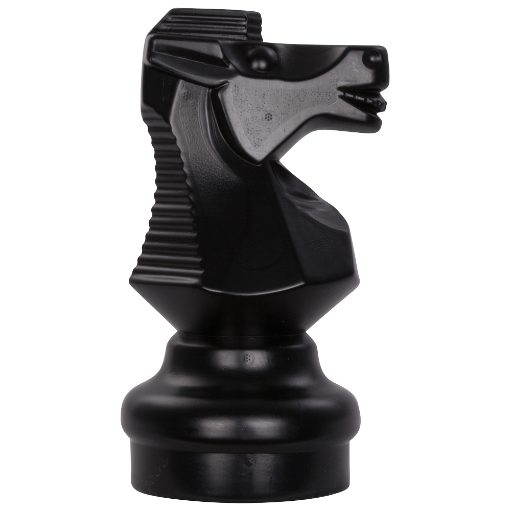 9 Inch Dark Plastic Knight Giant Chess Piece | Giant Outdoor Chess | | GiantChessUSA