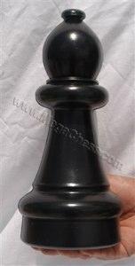 10 Inch Dark Plastic Bishop Giant Chess Piece | Giant Outdoor Chess | | GiantChessUSA