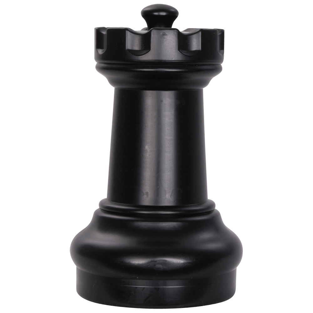 10 Inch Dark Plastic Rook Giant Chess Piece | Giant Outdoor Chess | | GiantChessUSA