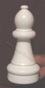 10 Inch Light Plastic Bishop Giant Chess Piece | Giant Outdoor Chess | | GiantChessUSA