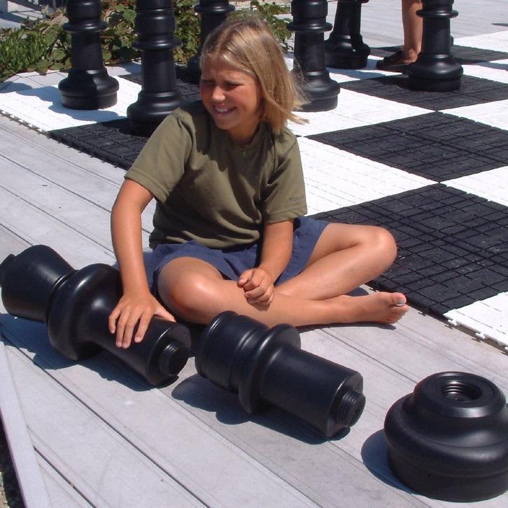 12 Inch Dark Plastic Extension To Lengthen Giant Chess Pieces | Giant Outdoor Chess | | GiantChessUSA