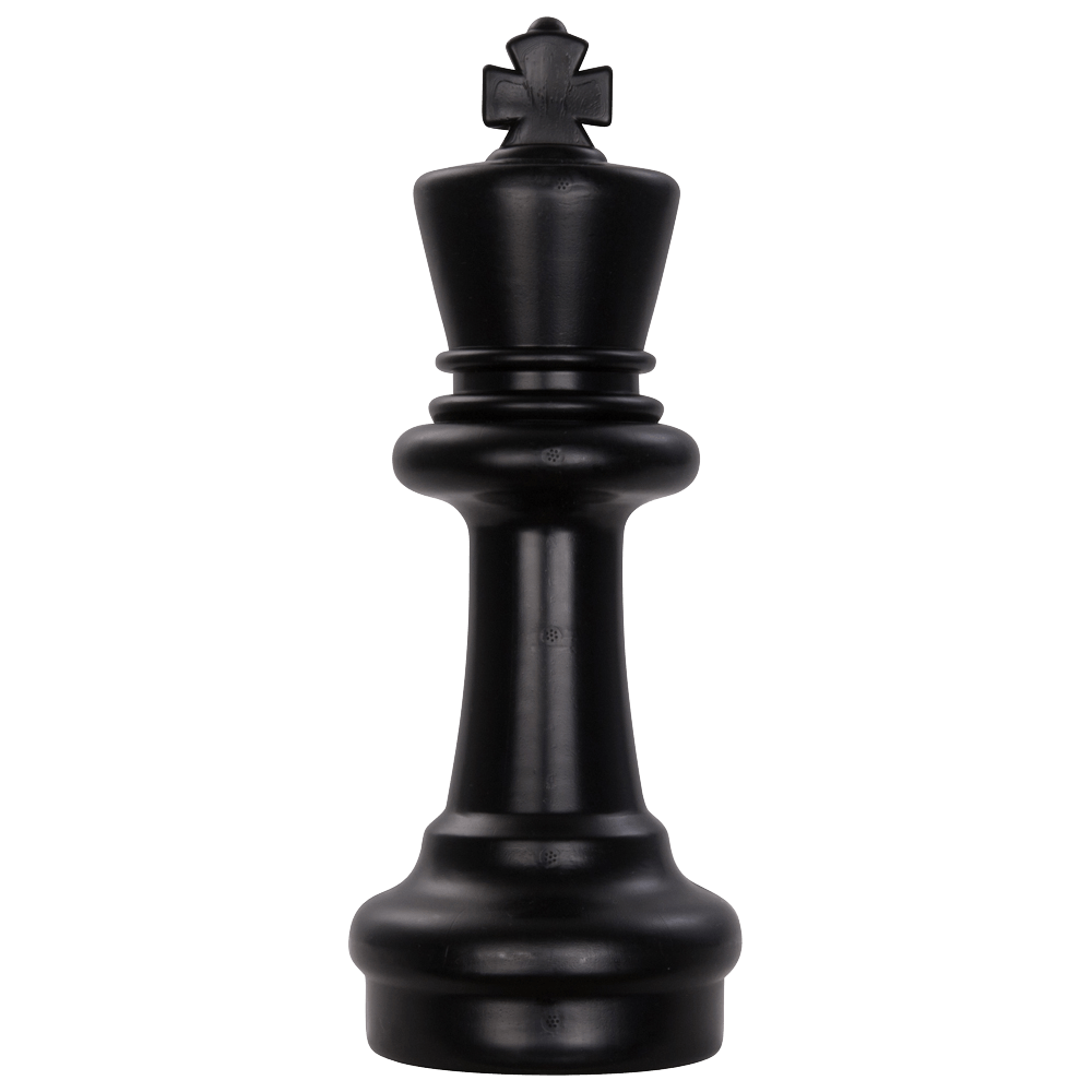 12 Inch Dark Plastic King Giant Chess Piece | Giant Outdoor Chess | | GiantChessUSA