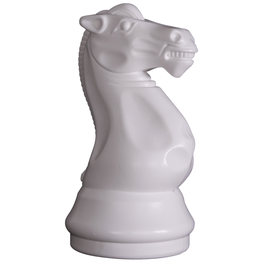 12 Inch Light Plastic Knight Giant Chess Piece | Giant Outdoor Chess | | GiantChessUSA