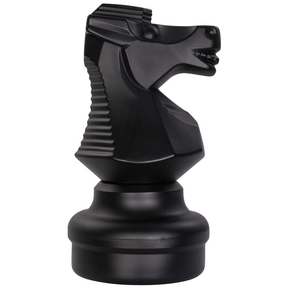 18 Inch Dark Plastic Knight Giant Chess Piece | Giant Outdoor Chess | | GiantChessUSA