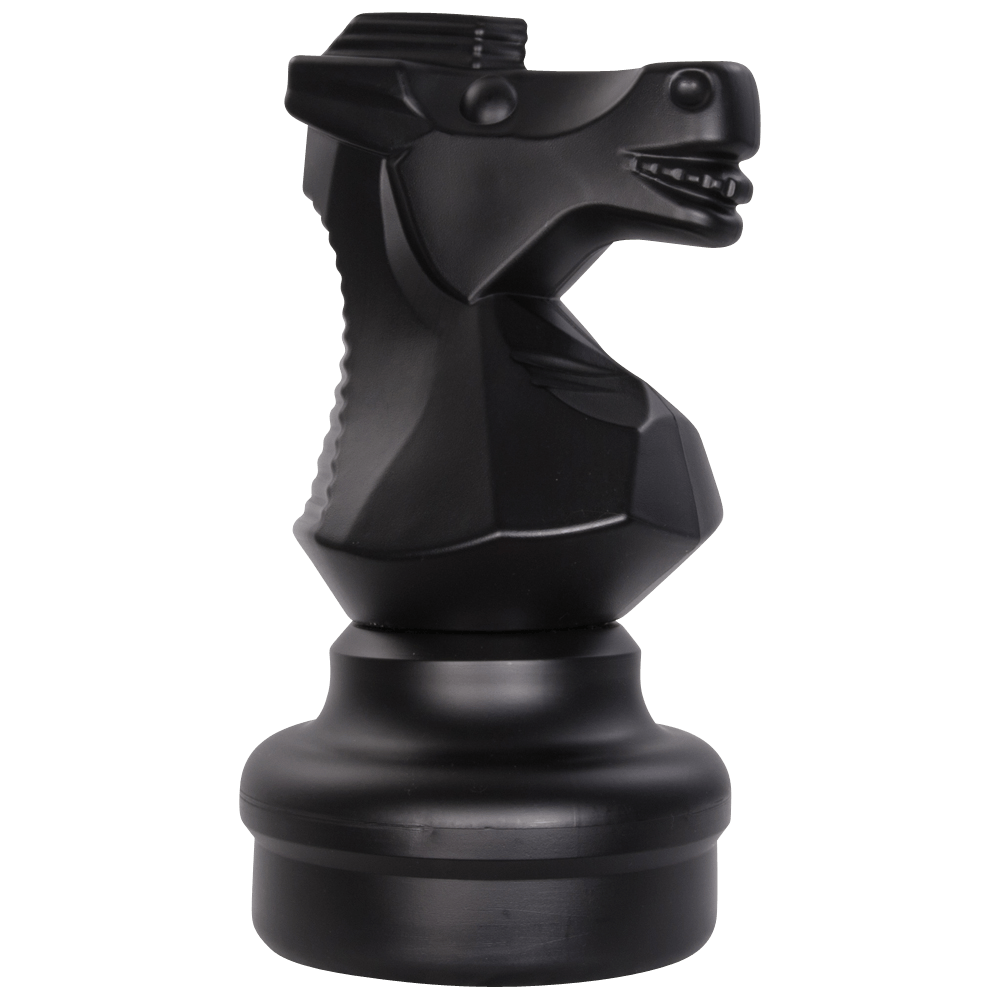 18 Inch Dark Plastic Knight Giant Chess Piece | Giant Outdoor Chess | | GiantChessUSA