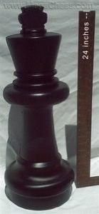 25 Inch Dark Plastic King Giant Chess Piece | Giant Outdoor Chess | | GiantChessUSA