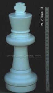 25 Inch Light Plastic King Giant Chess Piece | Giant Outdoor Chess | | GiantChessUSA