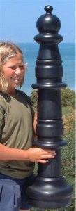 40 Inch Dark Plastic Pawn Giant Chess Piece | Giant Outdoor Chess | | GiantChessUSA