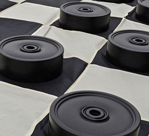 4 Inch Plastic Giant Checkers Set | Giant Outdoor Chess | | GiantChessUSA