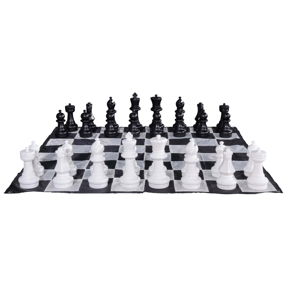 Personalized 12 Inch Plastic Giant Chess Set | Giant Outdoor Chess | | GiantChessUSA