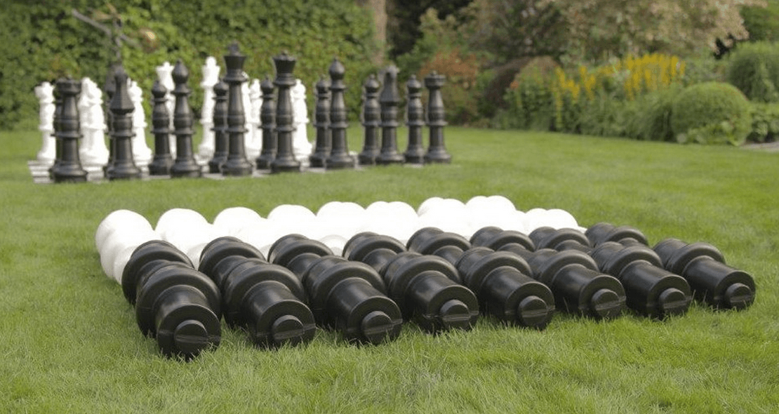 Set of 12 Inch Plastic Extensions To Lengthen Giant Chess Pieces | Giant Outdoor Chess | | GiantChessUSA