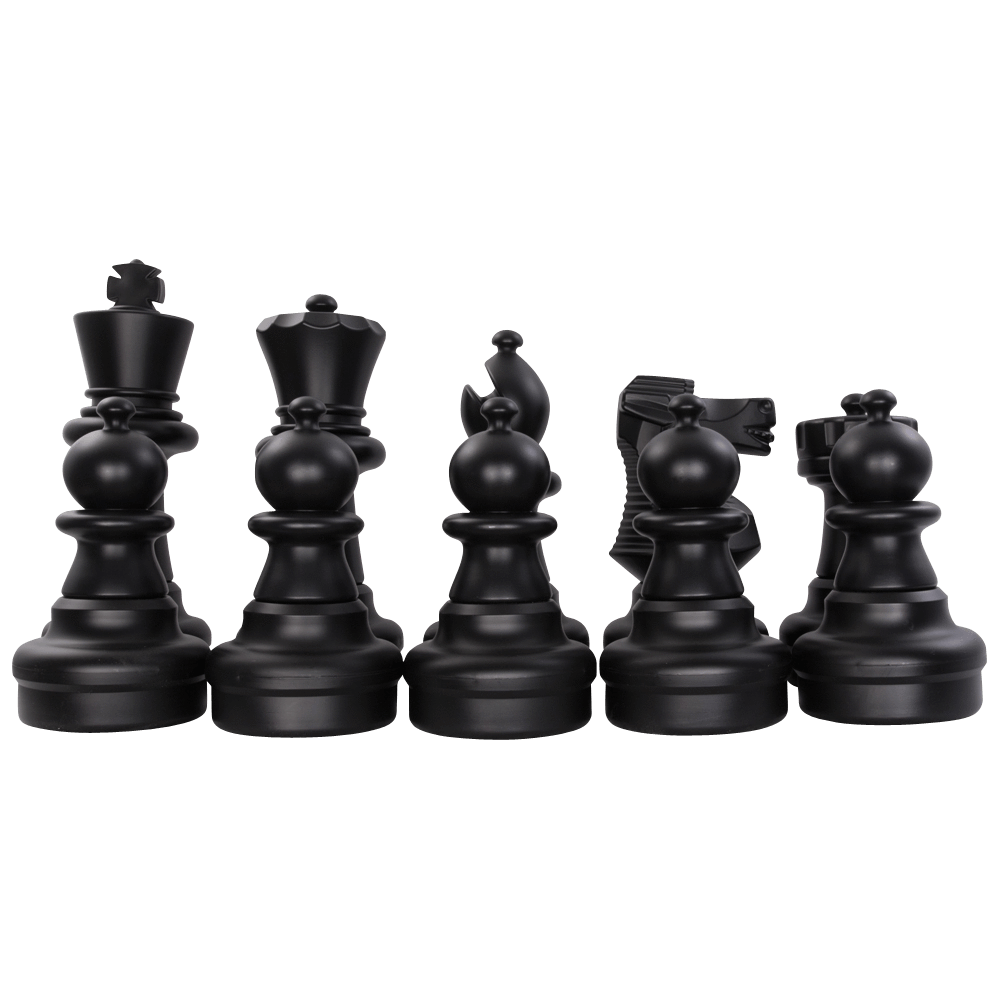 25" Chess Set - Black Side Only | Giant Outdoor Chess | | GiantChessUSA