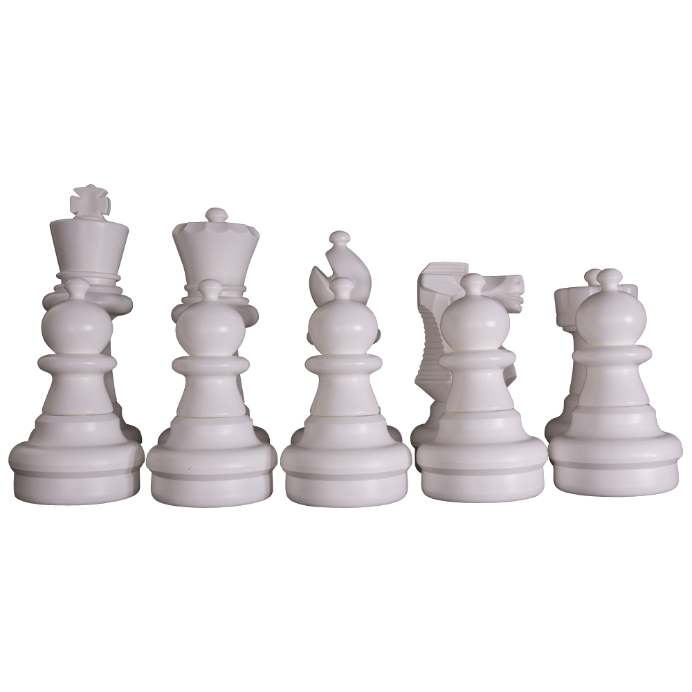 25" Chess Set - White Side Only | Giant Outdoor Chess | | GiantChessUSA