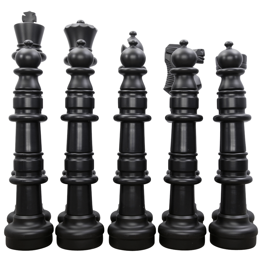 49" Chess Set - Black Side Only | Giant Outdoor Chess | | GiantChessUSA