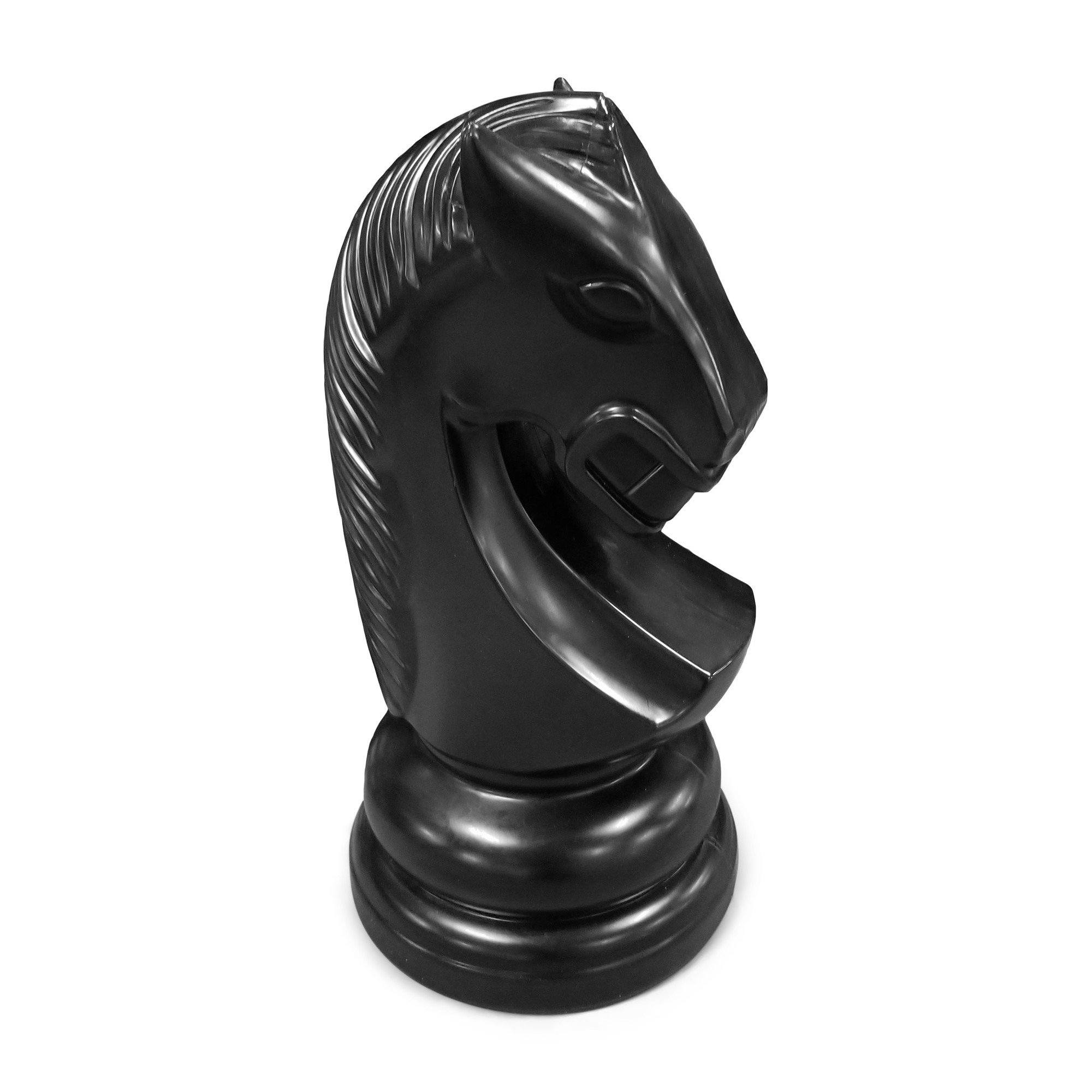 28 Inch Black Perfect Knight Giant Chess Piece | Giant Outdoor Chess | Default Title | GiantChessUSA