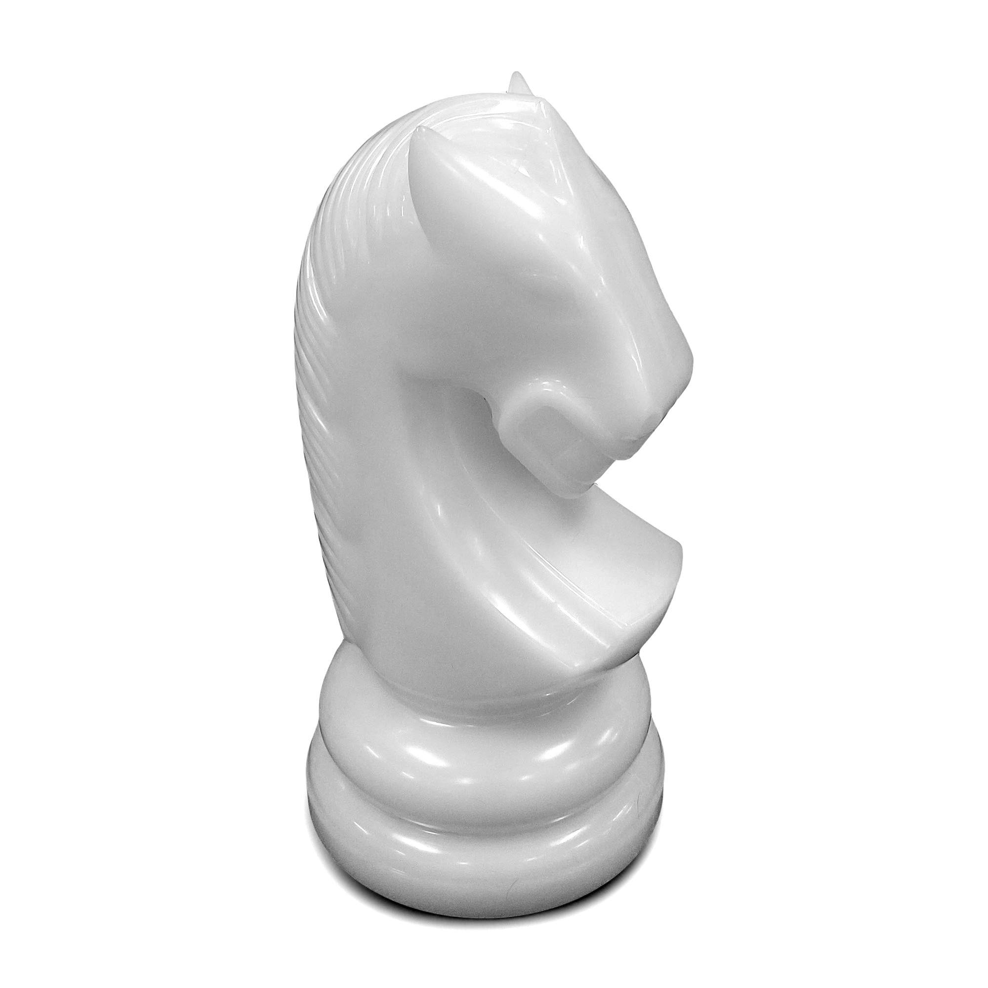 28 Inch White Perfect Knight Giant Chess Piece | Giant Outdoor Chess | Default Title | GiantChessUSA