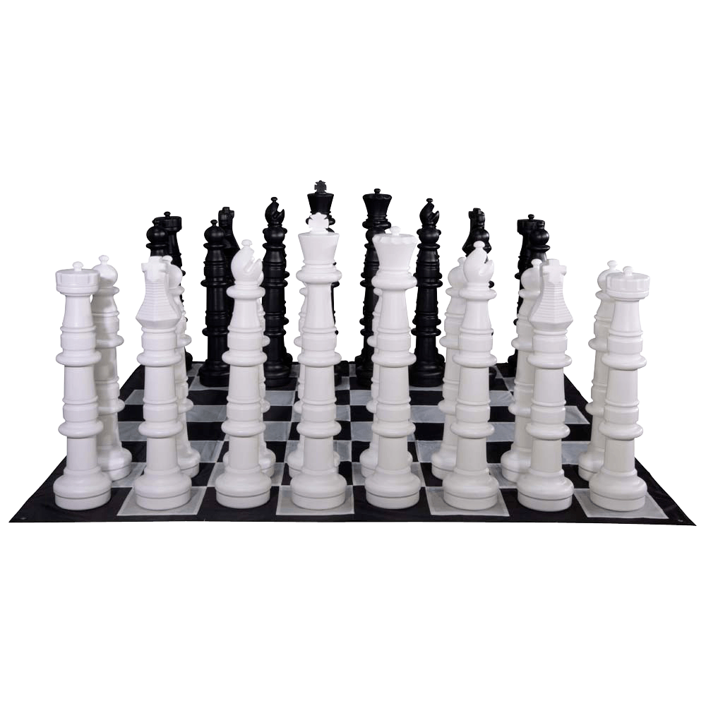 MegaChess 49 Inch Plastic Giant Chess Set with Nylon Mat | | GiantChessUSA