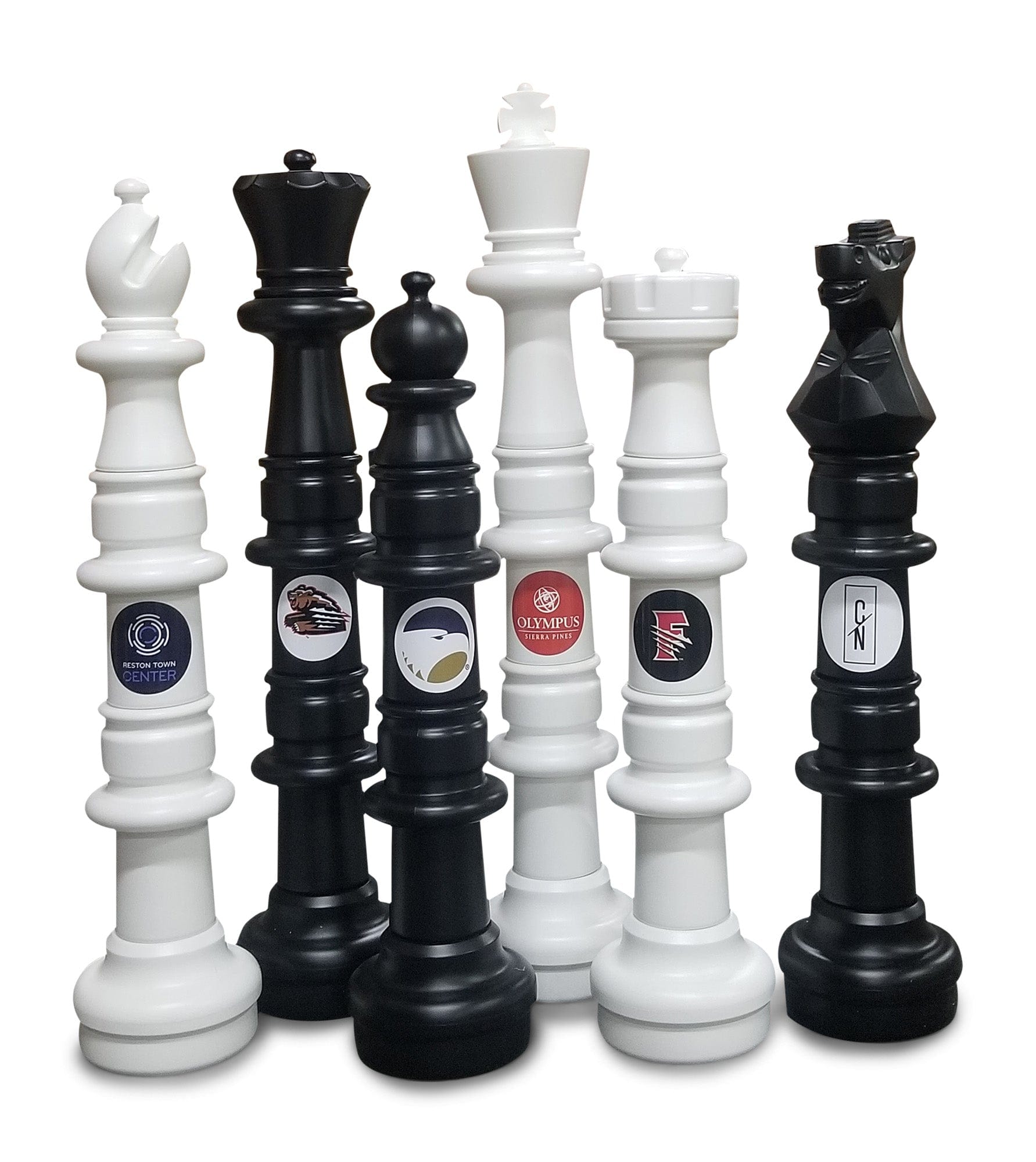 Personalized 49 Inch Plastic Giant Chess Set | Giant Outdoor Chess | | GiantChessUSA