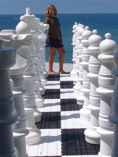 Personalized 49 Inch Plastic Giant Chess Set | Giant Outdoor Chess | | GiantChessUSA