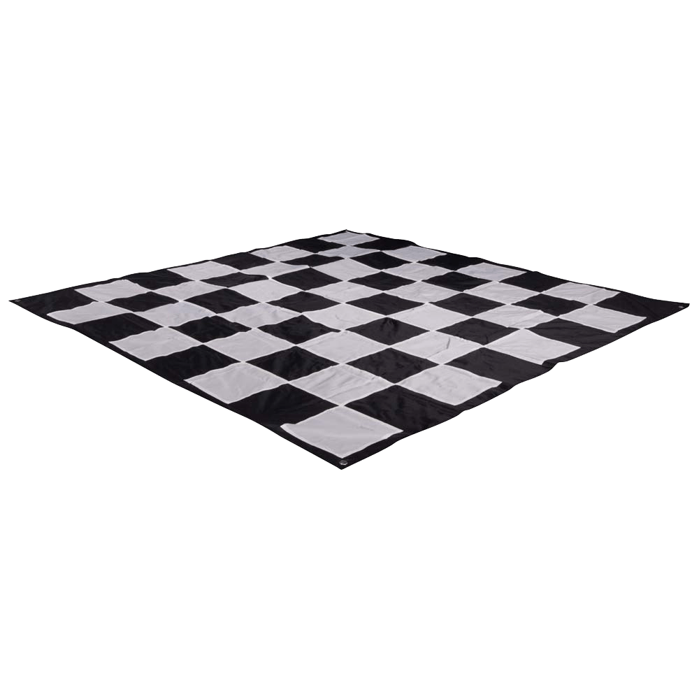 Quick Fold Nylon Giant Chess Mat with 8 Inch Squares | Giant Outdoor Chess | | GiantChessUSA