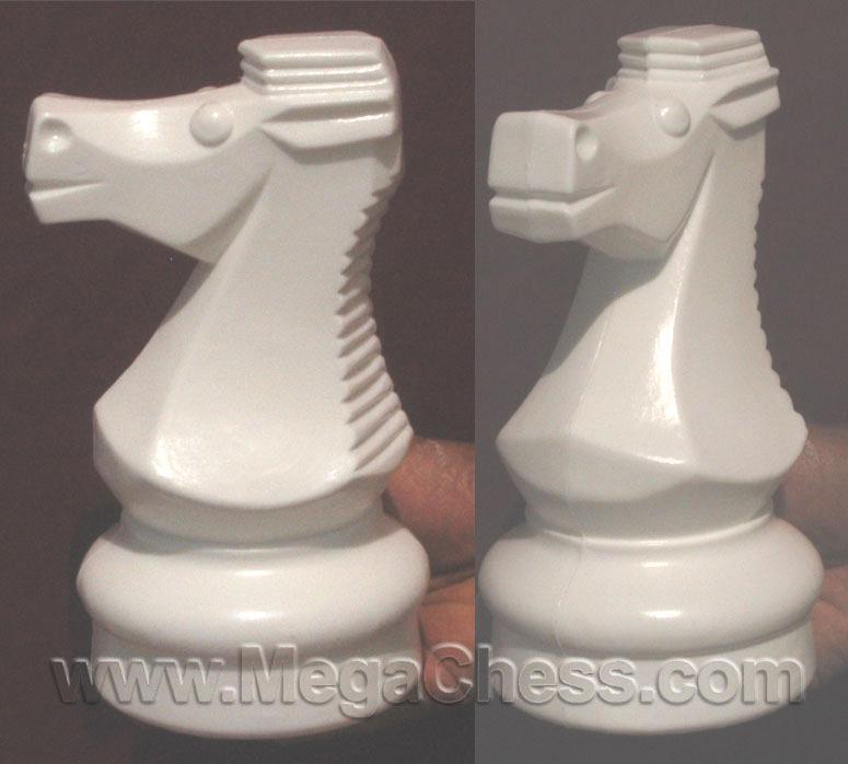 9 Inch Light Plastic Knight Giant Chess Piece | Giant Outdoor Chess | | GiantChessUSA